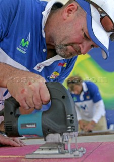 Rio de Janeiro. Volvo Ocean Race 2005-2006. Movistar Team. Ken Dool SAILING COACH