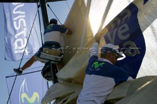 Volvo Ocean Race 2005-2006. Movistar - Volvo 70 Canting ballast swing keel