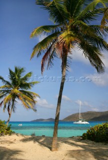 Tortola Island - British Virgin Islands- . The Christal waters of Prickly Pear Island near Bitter End Marina and Yacht Club -. Cruise