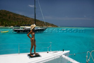 Tortola Island - British Virgin Islands - CaribbeanThe Christal waters of Prickly Pear Island near Bitter End Marina and Yacht Club