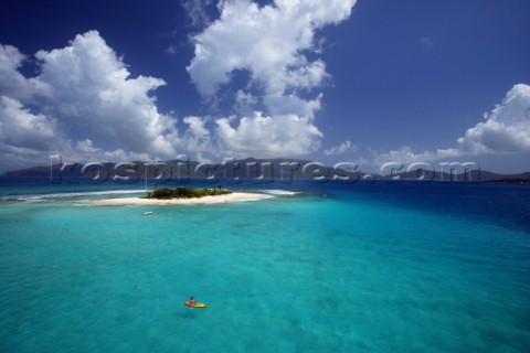 Jost Van Dyke Island  British Virgin Islands  CaribbeanGreen Cay and Little Jost Van Dyke overview