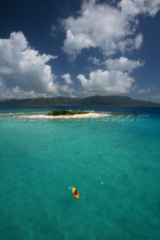 Jost Van Dyke Island  British Virgin Islands  CaribbeanGreen Cay and Little Jost Van Dyke overview