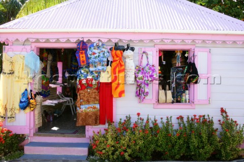 Tortola Island  British Virgin Islands  CaribbeanRoad Town capital of BVI Local Handicraft Shops