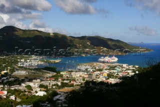 Tortola Island - British Virgin Islands - CaribbeanRoad Town, capital of BVI -The Harbour overview