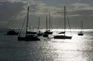 Tortola Island - British Virgin Islands - Caribbean -Cane Garden Bay -Sunset on the sea