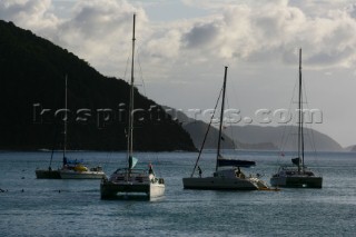 Tortola Island - British Virgin Islands - Caribbean -Cane Garden Bay -Sunset on the sea