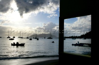 Tortola Island - British Virgin Islands - Caribbean -Cane Garden Bay -Sunset on the sea