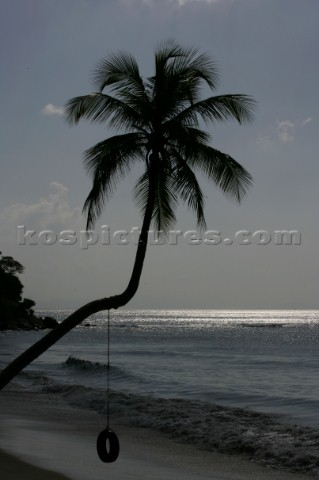 Tortola Island  British Virgin Islands  Caribbean Cane Garden Bay The Beach at sunset