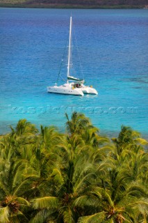 Virgin Gorda - British Virgin Islands - Caribbean -Lonely Moored Boat