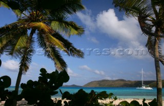 Tortola Island - British Virgin Islands- CaribbeanThe Christal waters of Prickly Pear Island near Bitter End Marina and Yacht Club