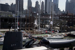 Dock side at the start of the Rolex Transatlantic Challenge 2005