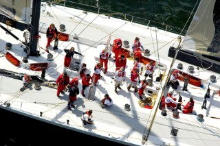 Mari Cha at the start of the Rolex Transatlantic Challenge 2005.