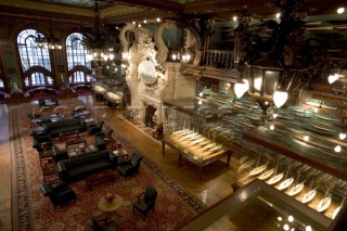 Interior of the New York Yacht Clubs famous Model Room.