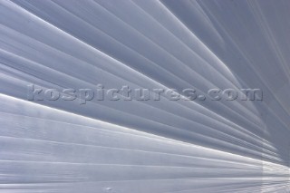 Detail of panneling on spinnaker.