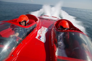 Powerboat P1 World Championships 2005 - Travemunde, Germany. James Cracknell.