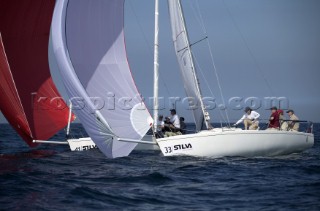 Sportsboats racing in the Silva J80 World Championships 2005 in Falmouth UK