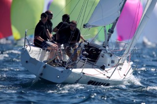 Sportsboats racing in the Silva J80 World Championships 2005 in Falmouth UK