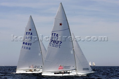 Kiel  Germany  23 june 2005 KIELER WOCHE  day 2 of the Olympic Class regatta started with a postpone