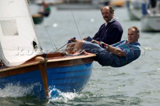 Classic yawl sailing in Dartmouth, Devon, UK