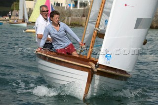 Classic yawl sailing in Dartmouth, Devon, UK