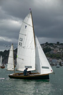 Classic yawls racing in Dartmouth, UK