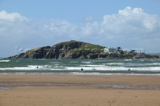 Burgh Island seen from Bantham, Devon