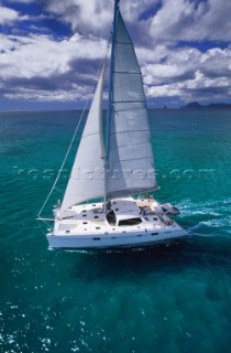 Luxury cruising on a catamaran in the Caribbean