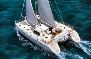 Luxury cruising on a catamaran in the Caribbean