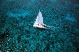 Luxury cruising on a catamaran in the Caribbean