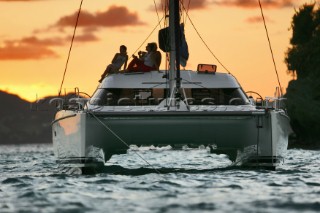 Luxury cruising on a catamaran in the Caribbean