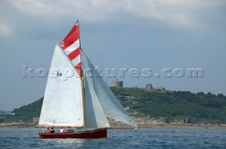 Old classic Falmouth Cutter, Cornwall, UK