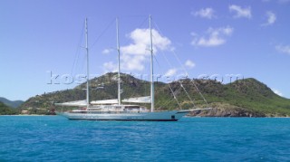 Superyacht Athena at rest