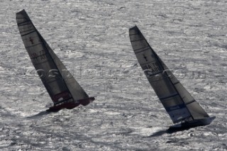 Louis Vuitton Acts 8 & 9 - Trapani, Italy. BMW ORACLE Racing vs Mascalzone Latino Capitalia Team.