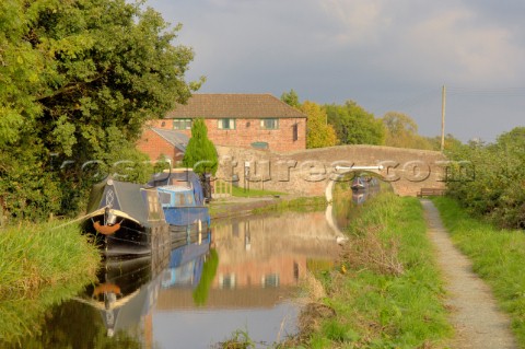 Bridge over Montgomery canalMaesburyShropshireUKOctober 2005