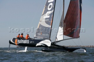 Volvo Extreme 40 multihull catamaran Holmatro sailed by Mitch Booth and Herbert Dercksen