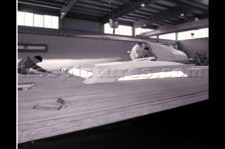 Wally maxi yacht Genie of the Lamp under construction