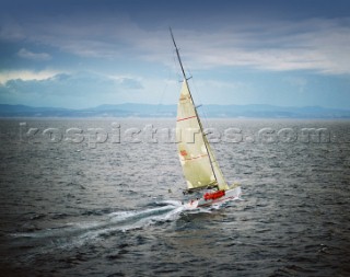 Wild Oats XI in Storm Bay, Tasmania.