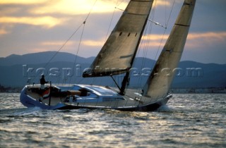 The Wally maxi yacht Carrera