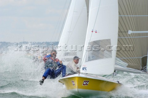 HAYLING ISLAND ENGLAND  AUGUST 8 The 505 World Championship 2006 sailing event at Hayling Island Eng