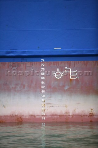 Side of the Channel Freight Ferries ferry CFF Solent before the vessel was returned to its owners in