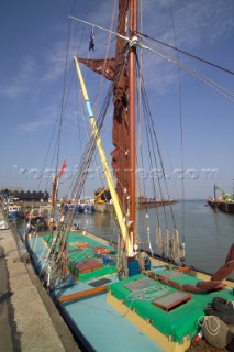 Thames Barge in Whitstable Harbour