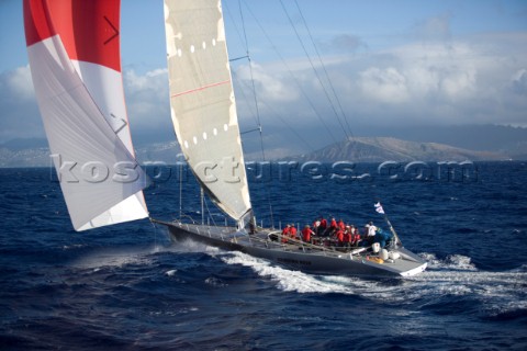 Transpac 2005  Genuine Risk Dubois 90 taking part in the 2005 Transpacific Yacht Race