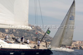 Porto Cervo, 06 09 2006. Maxi Yacht Rolex Cup 2006. Viriella & Aleph.