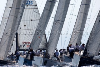 Porto Cervo Sardinia 12 09 2006. SWAN 45 FLEET. The Rolex Swan Cup is the principal event in the swan yacht racing circuit. For Editorial Use only.