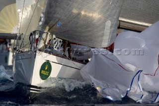 Porto Cervo, 13 09 2006. Rolex Swan Cup 2006. Bandit. . The Rolex Swan Cup is the principal event in the swan yacht racing circuit. For Editorial Use only.