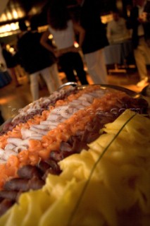 Porto Cervo, 15 09 2006. Rolex Swan Cup 2006. YCCS & ROLEX Owners Dinner . Decoration. . The Rolex Swan Cup is the principal event in the swan yacht racing circuit. For Editorial Use only.
