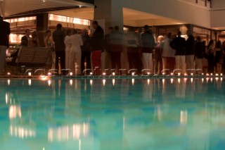 Porto Cervo, 15 09 2006. Rolex Swan Cup 2006. YCCS & ROLEX Owners Dinner . Decoration. . The Rolex Swan Cup is the principal event in the swan yacht racing circuit. For Editorial Use only.