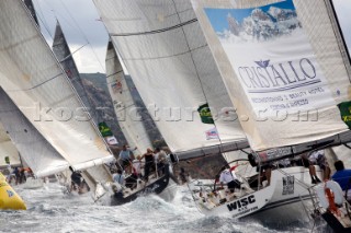 Porto Cervo,16 09 2006. Rolex Swan Cup 2006. Swan 45. Race. The Rolex Swan Cup is the principal event in the swan yacht racing circuit. For Editorial Use only.