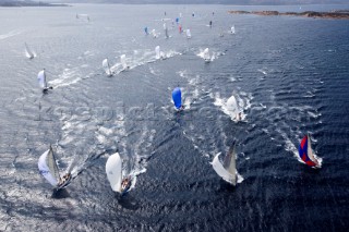 Porto Cervo,17 09 2006. Rolex Swan Cup 2006. Race. The Rolex Swan Cup is the principal event in the swan yacht racing circuit. For Editorial Use only.