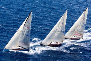 Porto Cervo,17 09 2006. Rolex Swan Cup 2006. Mintaka, Atlantica Racing, Goombay Smash. The Rolex Swan Cup is the principal event in the swan yacht racing circuit. For Editorial Use only.